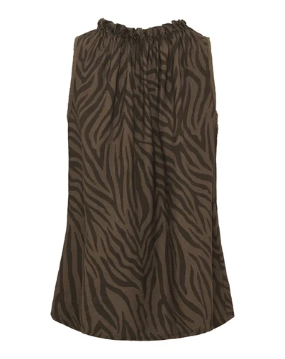 Marta Du Chateau - MDCLucina Top - Brown 